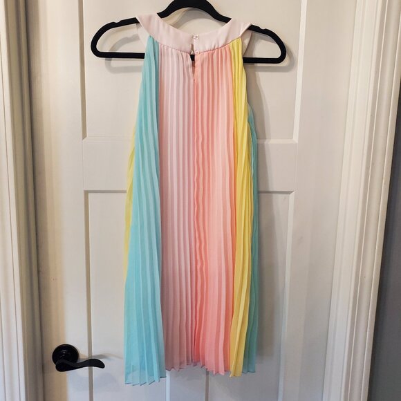 Rare Editions, Girls Pleated  Multi Color Dress Size 16 - Picture 4 of 7